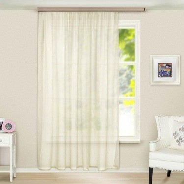 Штора тюль 200х275 см, цвет молочный
