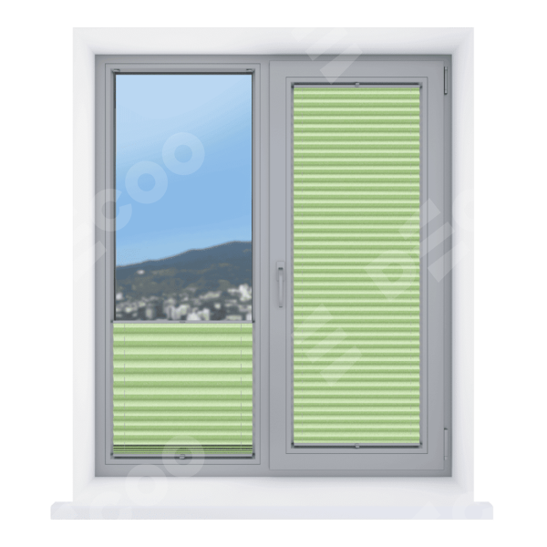 Штора плиссе ткань Виват салатовый