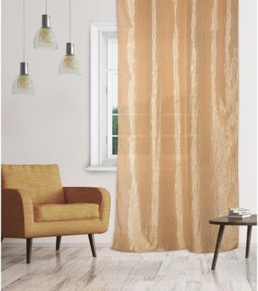 Штора портьерная Тергалет 140х260 см, темно-бежевый, пэ 100%