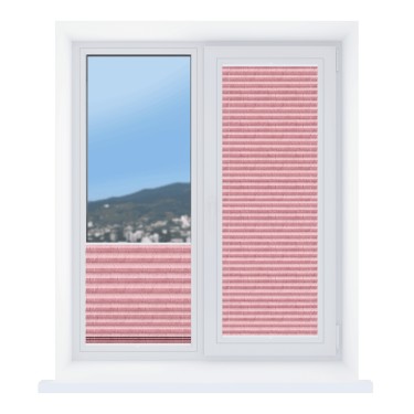 Штора плиссе Краш перламутр розовый