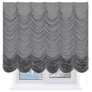 Французская штора «Cortin», лён меланж натуральный