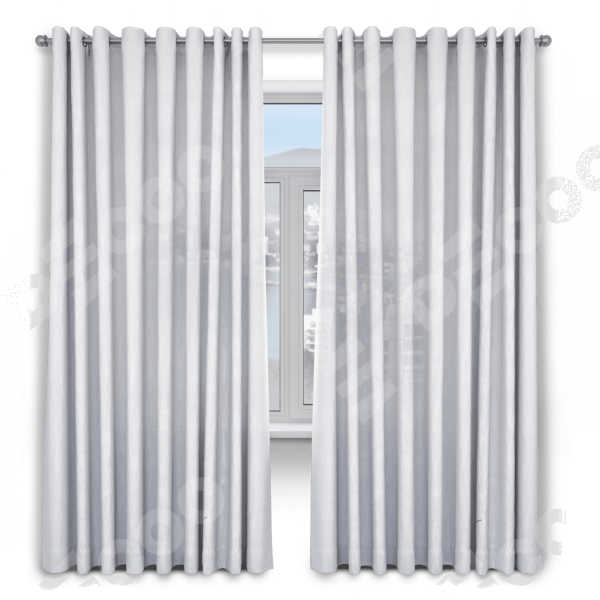 Шторы ткань лён белый