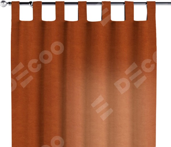 Комплект штор на петлях вельвет терракотовый