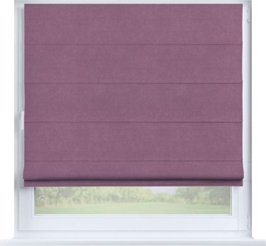 Римская штора «Кортин» на створку, ткань вельвет лиловый
