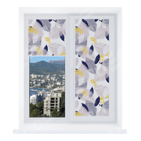 Рулонная штора Уни 2 с принтом Листопад