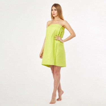 Полотенце для бани Экономь и Я «Парео» 80х144 см, салатовый 100% хл, 200 гр/м2