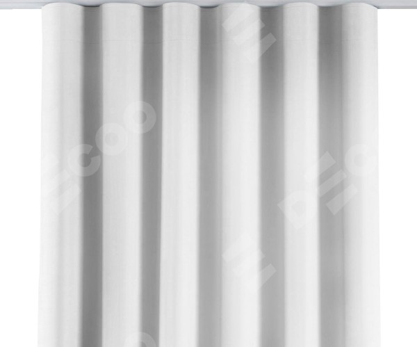 Комплект штор на тесьме «Волна», вельвет дымчато-белый