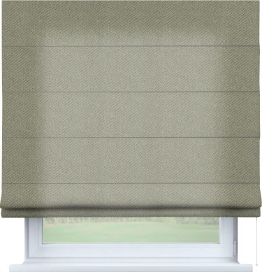 Римская штора «Кортин» для проема, ткань твид кофейный