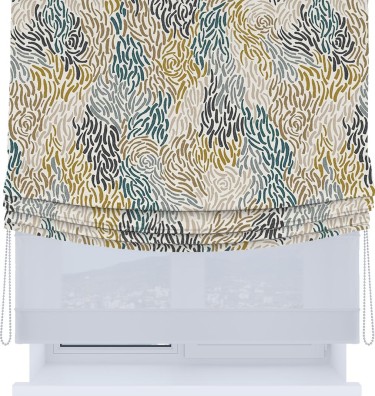 Римская штора «Кортин», день-ночь с мягкими складками, «Мистерия»