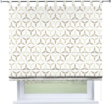 Римская штора «Кортин» на петлях «Бежевая графика»