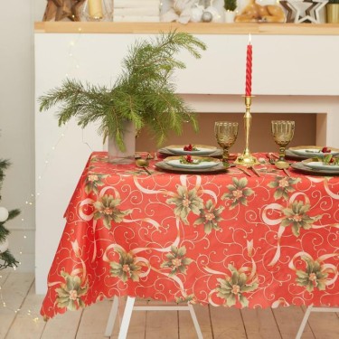 Скатерть Доляна «Новый год: Новогодние подарки» 145*180 +/- 2 см, 100% п/э