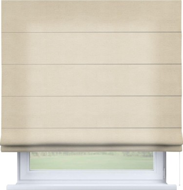 Римская штора «Кортин» для проема, ткань лён кашемир шампань