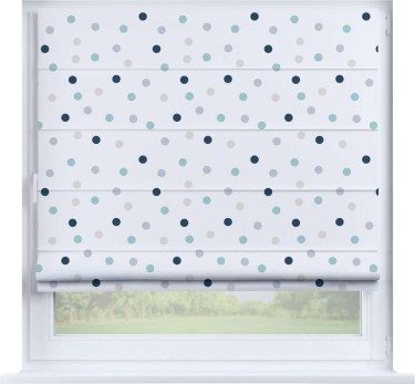 Римская штора «Кортин» на створку «Точки»