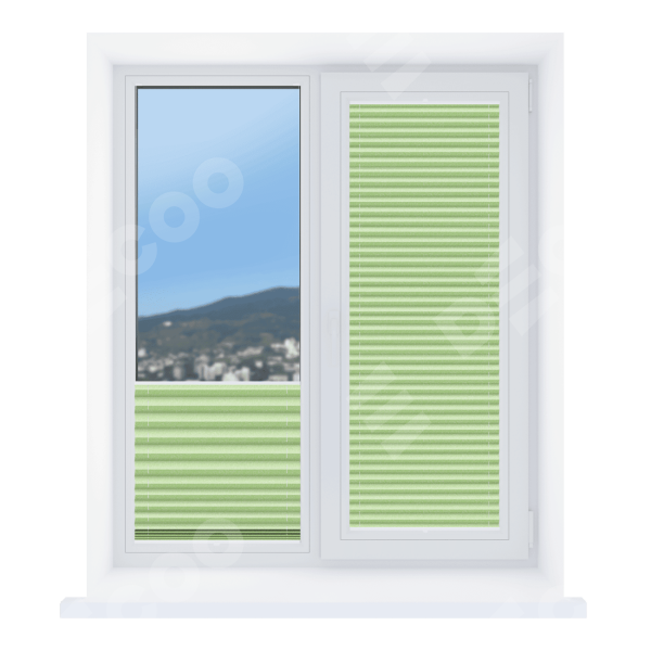 Штора плиссе ткань Виват салатовый