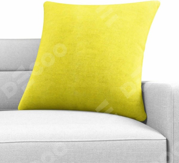 Подушка Cortin вельвет светло-желтый