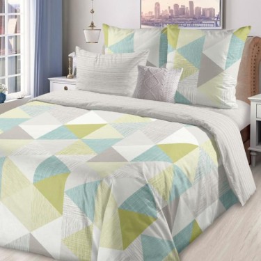 Постельное бельё Дуэт ЛидерТекс «Калейдоскоп» 145х215-2шт, 220х240, 70х70 2шт