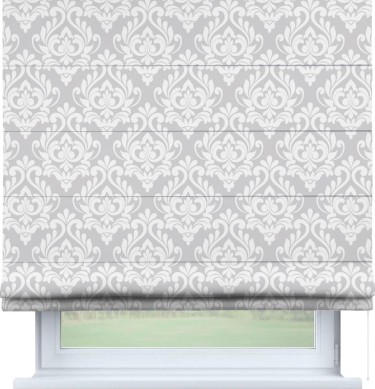 Римская штора «Кортин» для проема «Дамаск светлый»