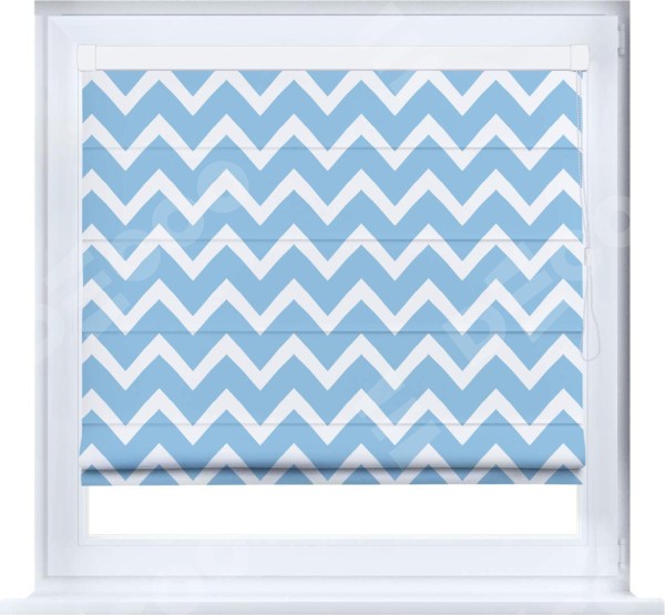 Римская штора «Кортин» кассетная «Зигзаг средний»