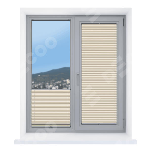 Штора плиссе Луна ВО кремовый