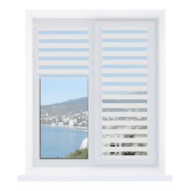 Рулонная штора День-ночь Уни 2 Savana белый