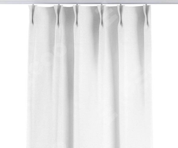 Комплект штор на тесьме «Кустик», лён цвет белый