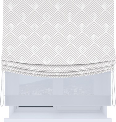 Римская штора «Кортин», день-ночь с мягкими складками, «Кристалл»