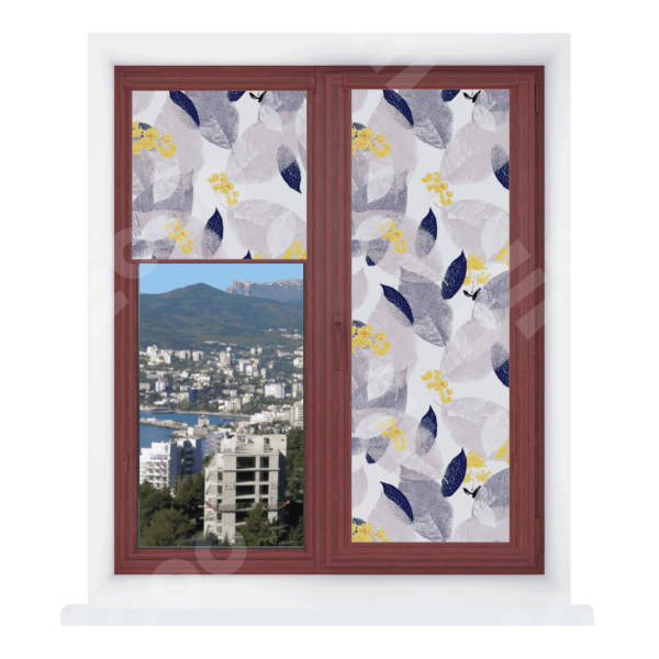 Рулонная штора Уни 2 с принтом Листопад