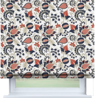 Римская штора «Кортин» для проема «Пёстрые цветы»